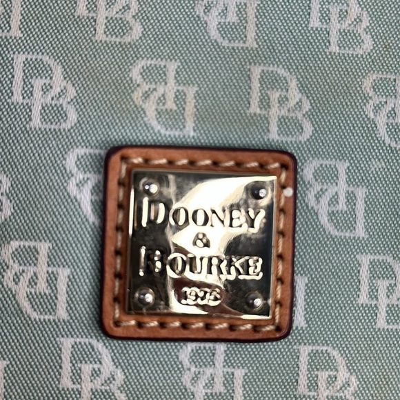 Dooney Bourke Handbag Charlie Satchel Canvas Crossbody Signature Logo Fabric - Picture 6 of 10